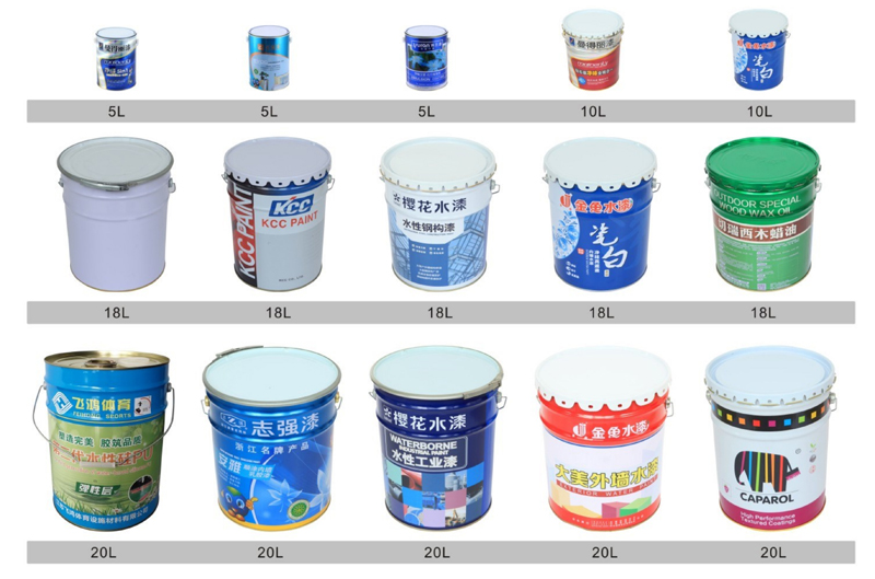 Color iron printing packaging barrel